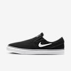 Nike Sb Janoski Slip Black White Black Shoe 9.5 Suede